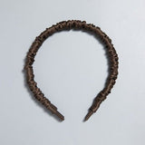 Diadema cubierta de seda de morera pura para mujeres