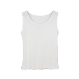 Silk vest mulberry silk sleeveless bottoming shirt women's top - slipintosoft