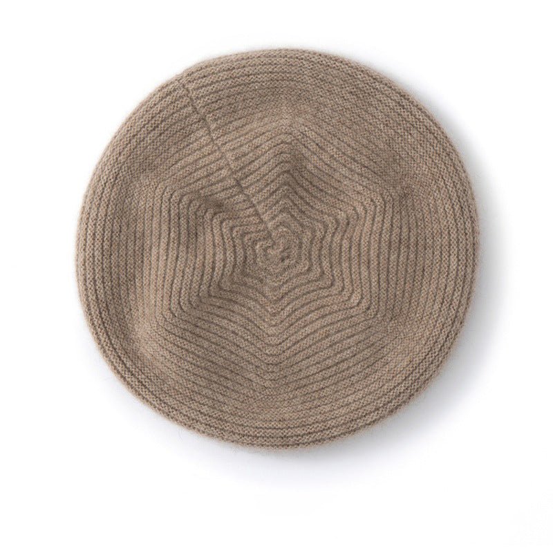 Womens Cashmere Beret Cashmere Painter Hat for Fall Winter