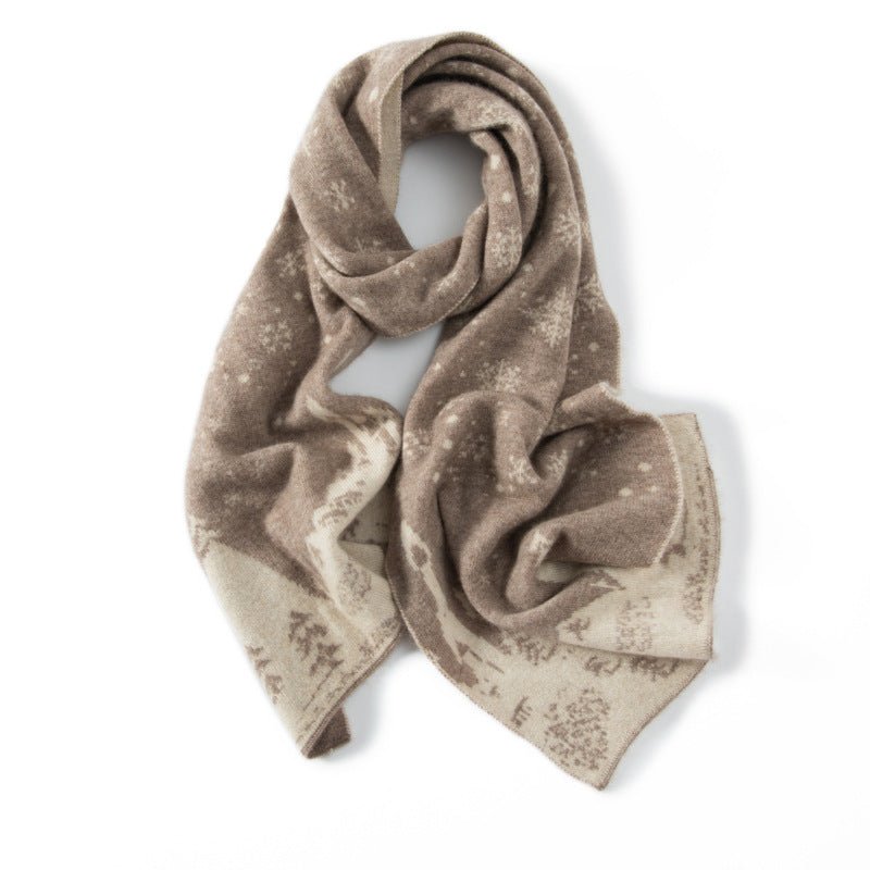 Womens Cashmere Scarf Winter Neck Scarves Cashmere Wrap Scarf Holiday Gifts - slipintosoft