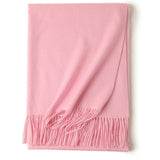 Women's Luxurious Cashmere Shawl and Wraps Large Soft Cashmere Scarf with Tassel - slipintosoft