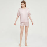 Best Silk Pajamas for Women Shorts Silk Pajamas Set Summer Silk Shorts Pajamas - slipintosoft